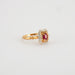 Bague 53 Bague or jaune rubis 58 Facettes