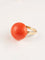Bague Bague en or jaune et corail 58 Facettes
