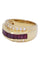 Bague 54 Bague ancienne or jaune, diamants et rubis 58 Facettes 072991