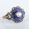 Bague 55 Bague Email bleu et Diamants 58 Facettes 220424