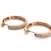 Earrings Rose gold paving earrings Diamonds 58 Facettes 380726