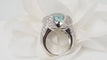 Bague Bague en or blanc aigue-marine et diamants 58 Facettes 31052