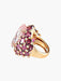 Bague 52 Bague Quartz rose Tourmalines Diamants 58 Facettes