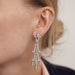 Earrings Dangling earrings in white gold, diamonds 58 Facettes