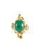 Ring Yellow Gold Aventurine Ring 58 Facettes