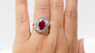 Bague 52 Bague jupe rubis diamants baguette 58 Facettes 32399