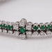 Bracelet Bracelet LYCEE Or blanc Émeraudes Diamants 58 Facettes D359809JC