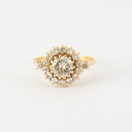 Bague 52 Bague Marguerite en Or jaune & Diamants 58 Facettes EL15