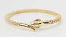 Bracelet 17cm Bracelet serpent en or jaune et rubis 58 Facettes 32541