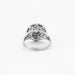 Ring 54 Chiseled flower ring Diamonds 58 Facettes