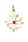 Pendentif CROIX OCCITANE RUBIS 58 Facettes 073721
