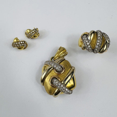 Pendentif Pendentif Croisé Or Oxydes 58 Facettes 20400000744