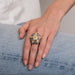 Ring 54.5 Starfish Ring Yellow Gold Sapphires Diamonds & Moonstones 58 Facettes