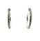 Boucles d'oreilles POMELLATO 67. Créoles argent et marcassites 58 Facettes