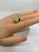 Ring 56 Tank style band ring Yellow gold Diamonds 58 Facettes AB290