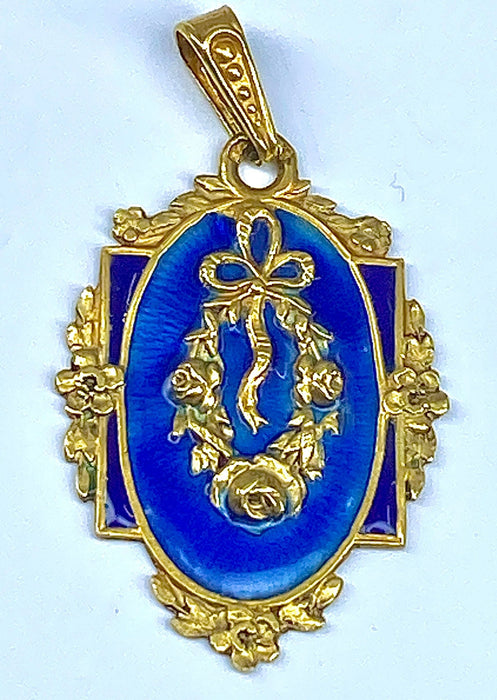 Pendentif Pendentif émail, époque Napoléon III 58 Facettes AB198