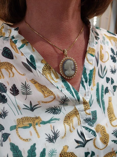 Broche Broche pendentif, camée, perles 58 Facettes 062661