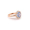 Bague Bague Saphir Ceylan, Diamants Or Rose 58 Facettes BSA75