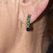 Boucles d'oreilles Boucles d'oreilles en or émeraude et saphir 58 Facettes D360281JE