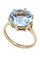 Bague 56 BAGUE MODERNE AIGUE-MARINE 58 Facettes 063211