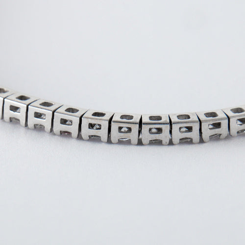 Collier Collier Rivière de Diamants 4.56ct Or Blanc 58 Facettes