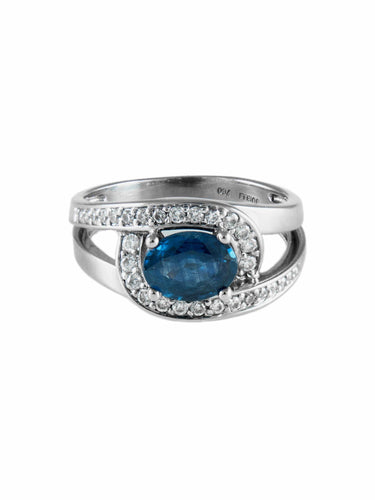 Bague Bague Tourbillon Saphir Diamants 58 Facettes