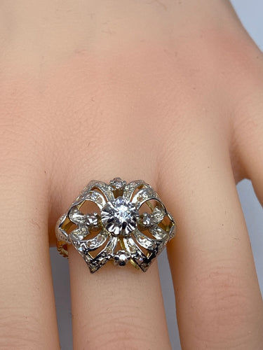 Bague Bague style Napoléon lll , Diamants 58 Facettes