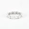 Bague Bague en Or Blanc 18 carats sertie de diamants naturels 58 Facettes