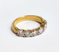 Ring 54.5 Half-alliance yellow gold diamonds 58 Facettes TBU