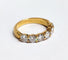 Bague 54.5 Demi-alliance or jaune diamants 58 Facettes 1-891/1