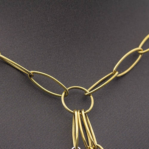 Collier Collier doré bicolore avec coeurs 58 Facettes D359655LF