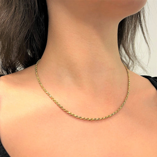 Collier Collier Maille Corde Or jaune 58 Facettes 20400000461