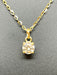 Collier Collier solitaire diamant 0,56 carat or jaune 58 Facettes