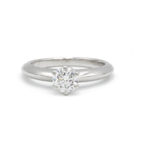 Bague Solitaire Tiffany & Co platine, diamant 58 Facettes 230103R