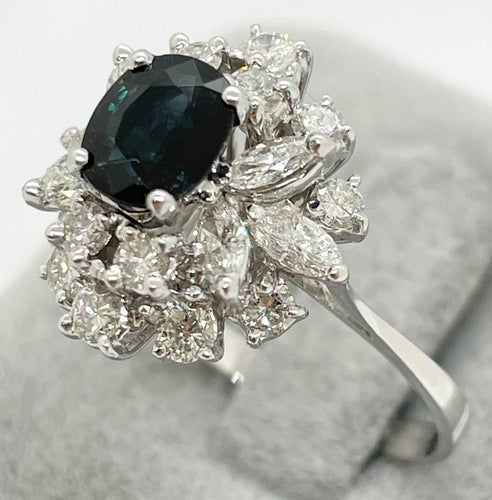 Bague Bague Saphir Diamants 58 Facettes