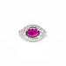 Ring 59 NATURAL RUBY RING WITH DIAMONDS ART DECO 58 Facettes 2.16200