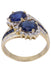 Ring 60 “Toi & Moi” ring Yellow gold Sapphires Diamonds 58 Facettes 076721