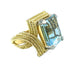Ring 53 Ring 1950, 18K yellow gold and aquamarine 58 Facettes