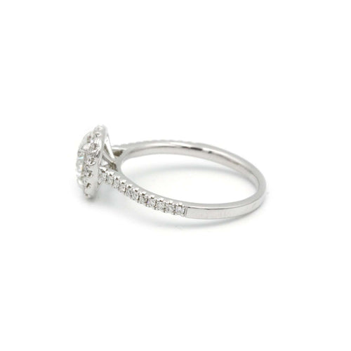 Bague Solitaire en or blanc, diamants 58 Facettes 220230R-220597R