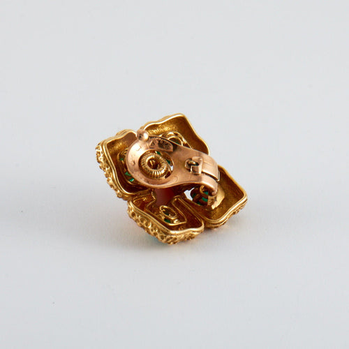 Collier VAN CLEEF & ARPELS - Parure "Delphe Collection" Corail et chrysoprase 58 Facettes