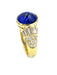 ADLER ring - Yellow gold, sapphire and diamond ring 58 Facettes