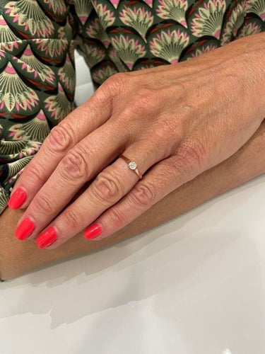 Bague SOLITAIRE ANCIEN DIAMANT 0.20 CARAT 58 Facettes 054031