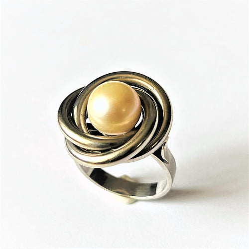 Bague 51.5 Bague Perle de Culture Or blanc 58 Facettes 20400000680