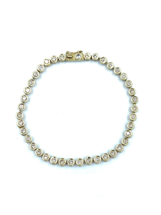 Bracelet Bracelet or jaune et diamants 58 Facettes