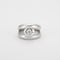 Bague 53 Solitaire or gris, diamants 58 Facettes HS20351