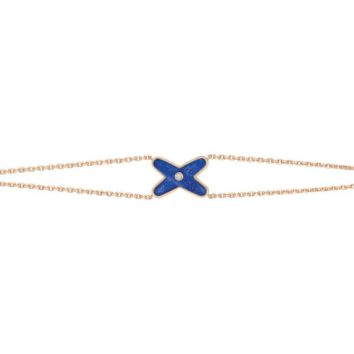 Bracelet CHAUMET - Bracelet Liens Or rose Diamant Lapis-Lazuli 58 Facettes 082934