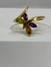 Ring 51 Butterfly ring in yellow gold & fine stones 58 Facettes
