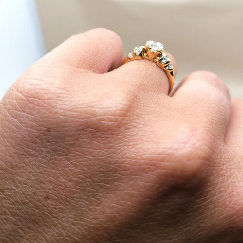 Bague Bague Diamants Or jaune 58 Facettes 2655