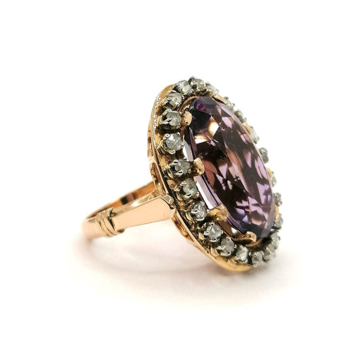 Bague Bague vintage améthyste diamants 58 Facettes 2547
