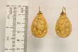Boucles d'oreilles Boucles d'oreilles antiques en or camées de lave 58 Facettes 7438